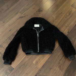 Zara Black Teddy Jacket